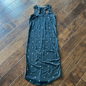 Alternative brand racer back tank phases of moon knit dress